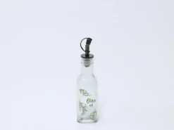 ACEITERA CRISTAL CON DISPENSADOR 180ML 5X5X20.5CM