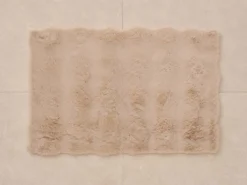 ALFOMBRA BAÑO ANTIDESLIZANTE PELO BEIGE