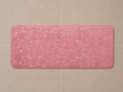 ALFOMBRA BAÑO FORMA ROSA 120X50CM