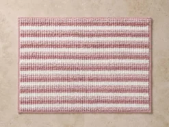 ALFOMBRA BAÑO 60X40 ANTIDESLIZANTE CHENILLA ROSA