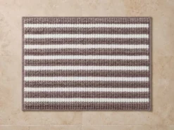 ALFOMBRA BAÑO 60X40 ANTIDESLIZANTE CHENILLA TOPO