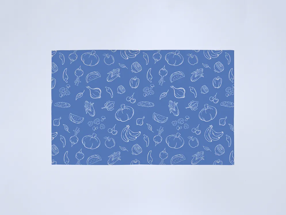 ALFOMBRA COCINA 50X80 AZUL