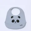 BABERO PANDA GRIS SILICONA