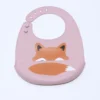 BABERO SILICONA ROSA ANIMALES