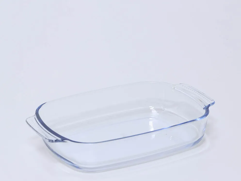 BANDEJA HORNO RECTANGULAR ASAS BOROSILICATO 2L