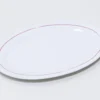 BANDEJA OVAL LINE TEJA 30X21CM