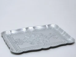 BANDEJA PLATEADA PVC 30X23CM