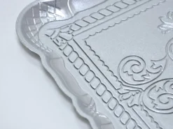 BANDEJA PLATEADA PVC 30X23CM