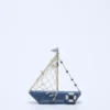 BARCA CON VELA 20CM AZUL