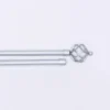 BARRA CORTINA DOBLE 120-210 PIÑA PLATA