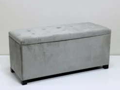 BAUL PIE DE CAMA GRIS CLARO 110x45x44cm