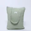 BOLSA ALGODON VERDE AGUA ACOLCHADA