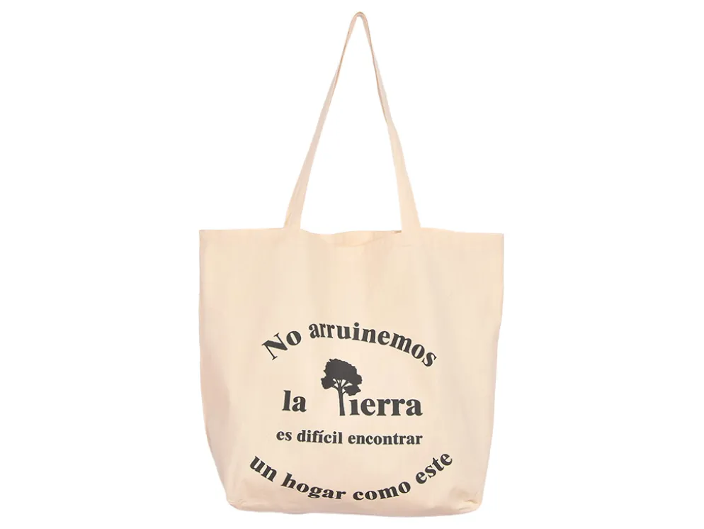 BOLSA COMPRA TELA MENSAJE D 70X50CM