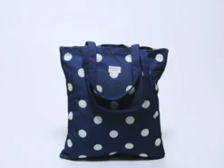 BOLSA CON CREMALLERA BRIDGET TOPO AZUL
