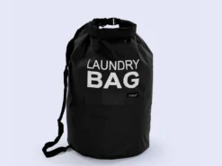 BOLSA LAVANDERIA NEGRA Ø33X70CM