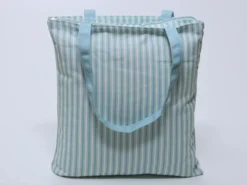 BOLSA RAYAS BRIDGET VERDE AGUA CON CREMALLERA