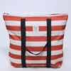 BOLSO CREMALLERA BORA RAYAS ROJAS