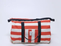 BOLSO VIAJE BORA RAYAS ROJAS