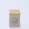 BOTE AZUCAR TAPA BAMBU BEIGE