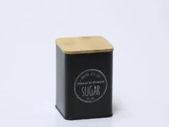 BOTE AZUCAR TAPA BAMBU NEGRO