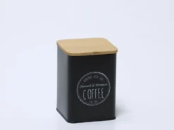 BOTE CAFE TAPA BAMBU NEGRO