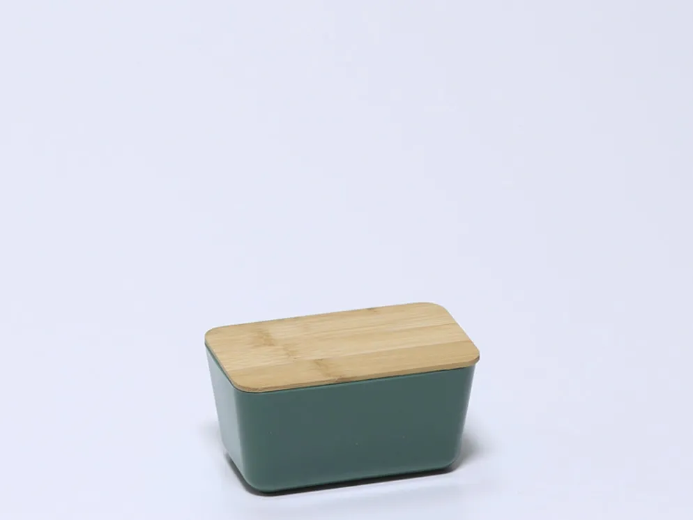 BOTE COCINA ALMACENAJE VERDE OSCURO 11.5X6X6.5CM
