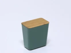 BOTE COCINA ALMACENAJE VERDE OSCURO 13.5X11X6CM