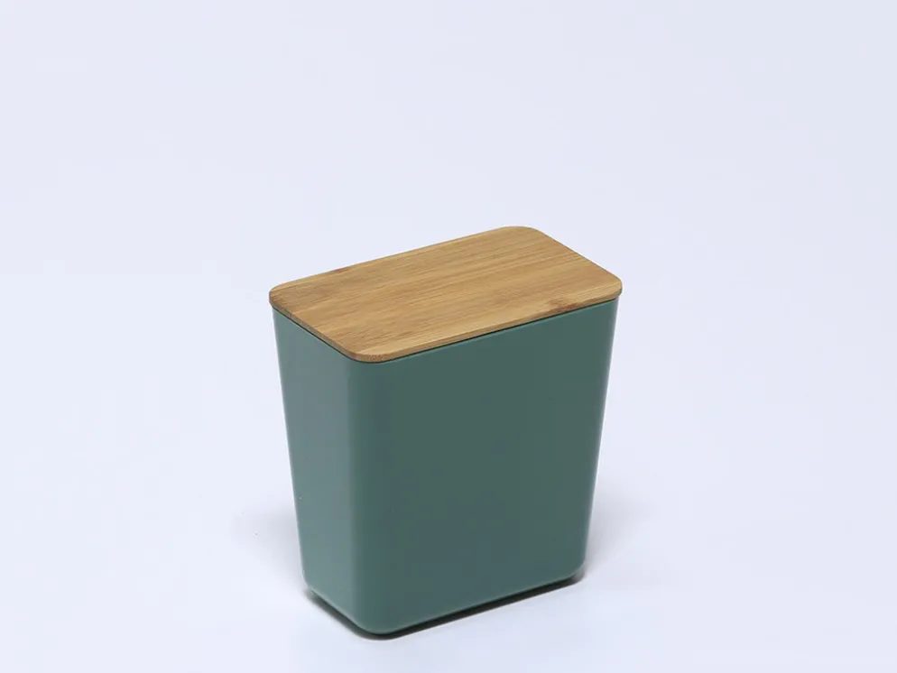 BOTE COCINA ALMACENAJE VERDE OSCURO 13.5X11X6CM