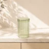 BOTE CRISTAL CON TAPA VERDE GRAND 9X15