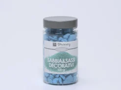 BOTE PIEDRA DECORATIVA AZUL 500GR