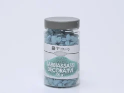 BOTE PIEDRA DECORATIVA CELESTE 500GR