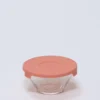 BOWL CON TAPA CRISTAL CORAL 1/5
