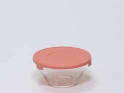 BOWL CON TAPA CRISTAL CORAL 2/5