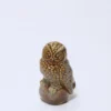 BUHO PORCELANA 14CM OCRE
