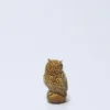 BUHO PORCELANA 11CM OCRE