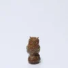 BUHO PORCELANA 11CM TOSTADO