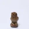 BUHO PORCELANA 14CM TOSTADO
