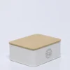 CAJA 6 HUECOS TE TAPA BAMBU CREMA