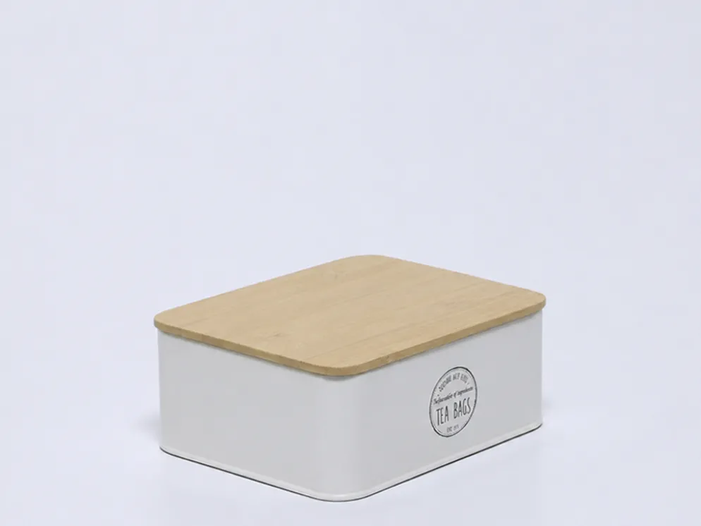 CAJA 6 HUECOS TE TAPA BAMBU CREMA