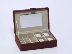 CAJA JOYERO 25CM GRANATE