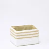 CAJA LINE 20X15X12CM BLANCO/TOSTADO