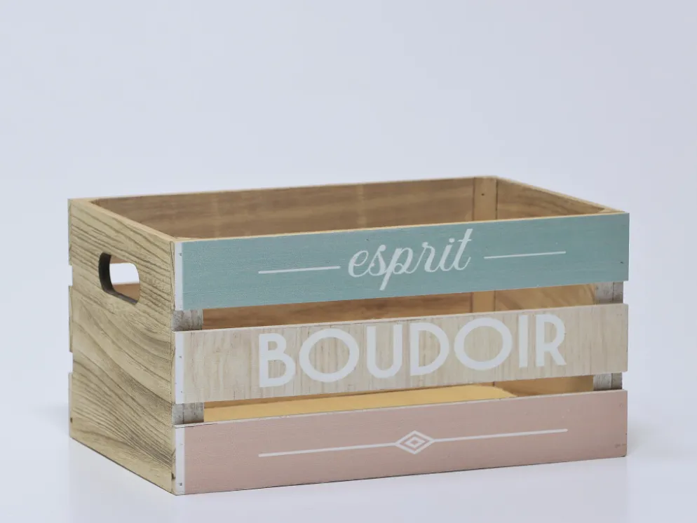 CAJA MADERA COLORES MEDIANA