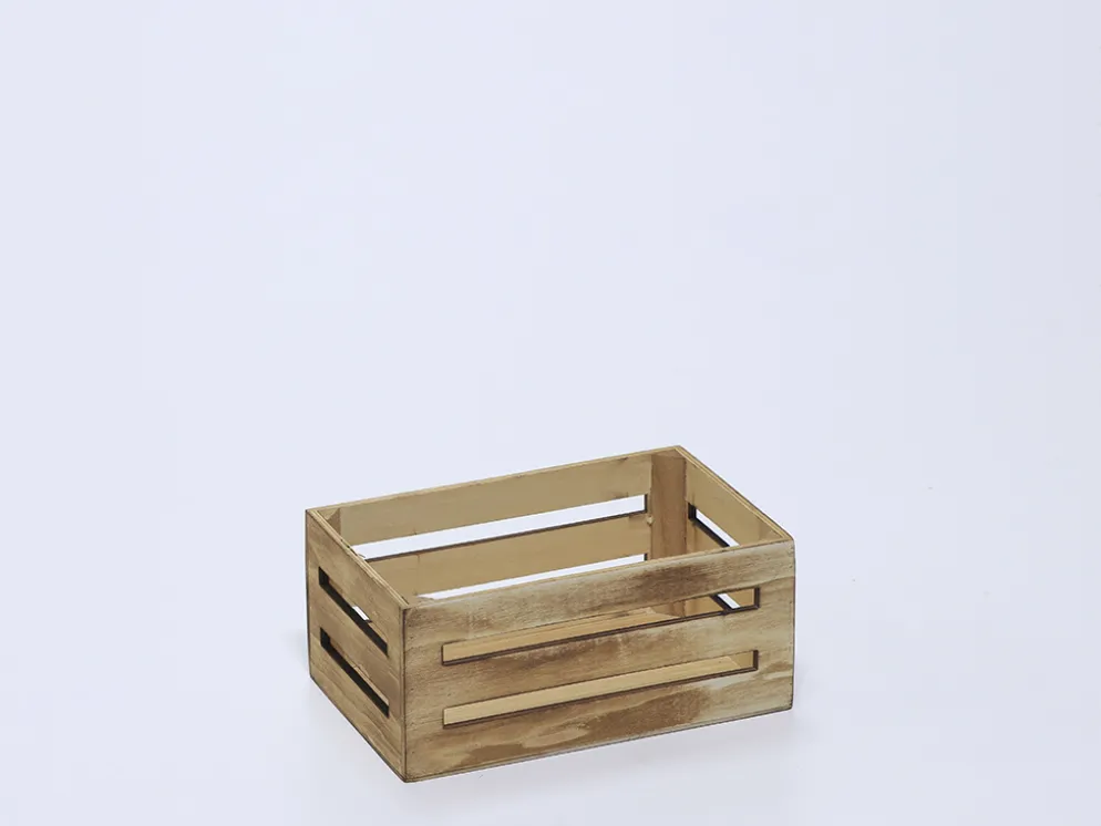 CAJA NATURAL QUEMADA 20X13X9 MADERA