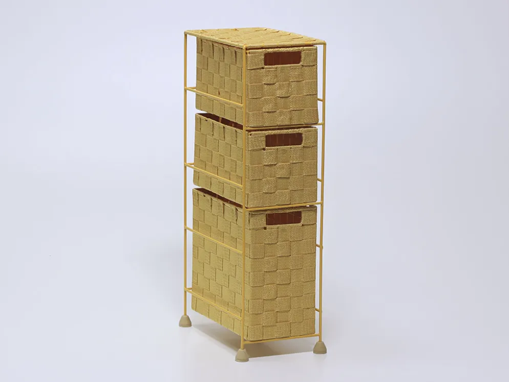 CAJONERA MOSTAZA 3 CAJONES 16X28X57CM