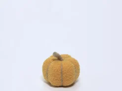 CALABAZA DECORATIVA 13CM OCRE