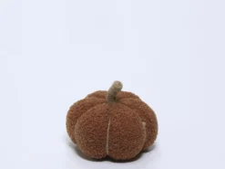 CALABAZA DECORATIVA 17CM TEJA