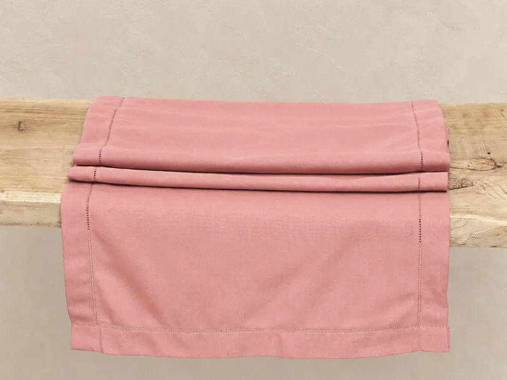 CAMINO MESA PUNTO ABIERTO ROSA VIEJO 40X150CM