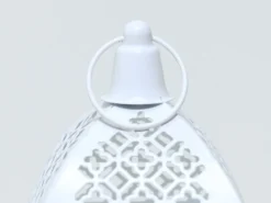 CANDELABRO BLANCO 12.3X12.3X31