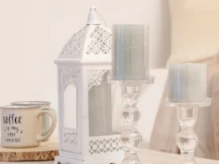 CANDELABRO BLANCO 12.3X12.3X31
