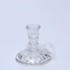 CANDELABRO CON ASA 14CM TRANSPARENTE